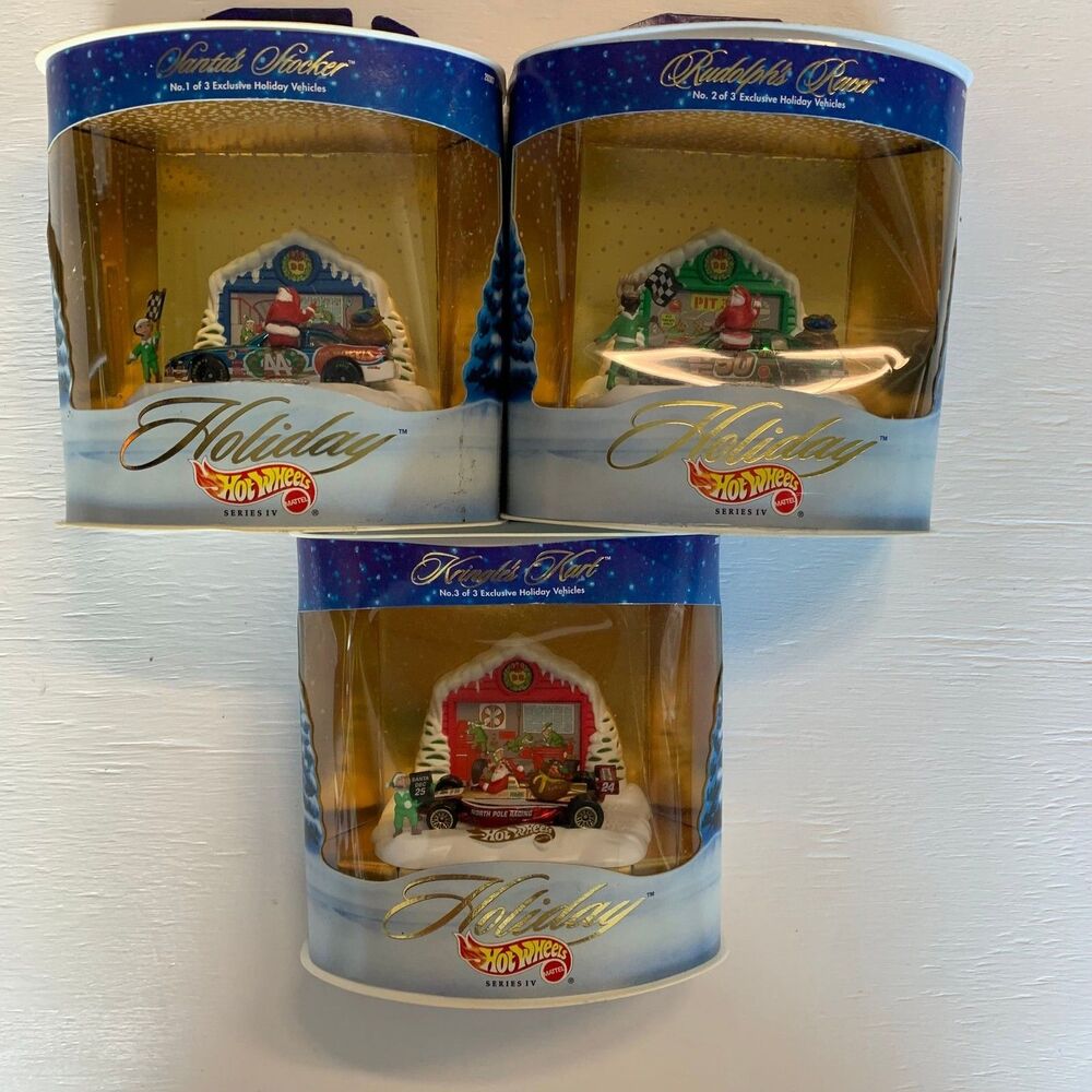 1998 Hot Wheels Holiday Series IV Kringle's Kart lot of 3 of 3